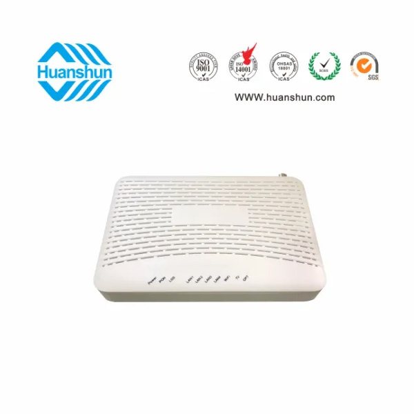 HSOS21176GNW FTTH 終端（XPON ONU WIFI，CATV） （GE+3FE+2*2WIFI+CATV NE)